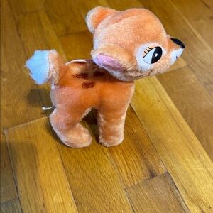 Vintage Walt Disney Productions Bambi Plush Deer Fawn Stuffed Animal 7"